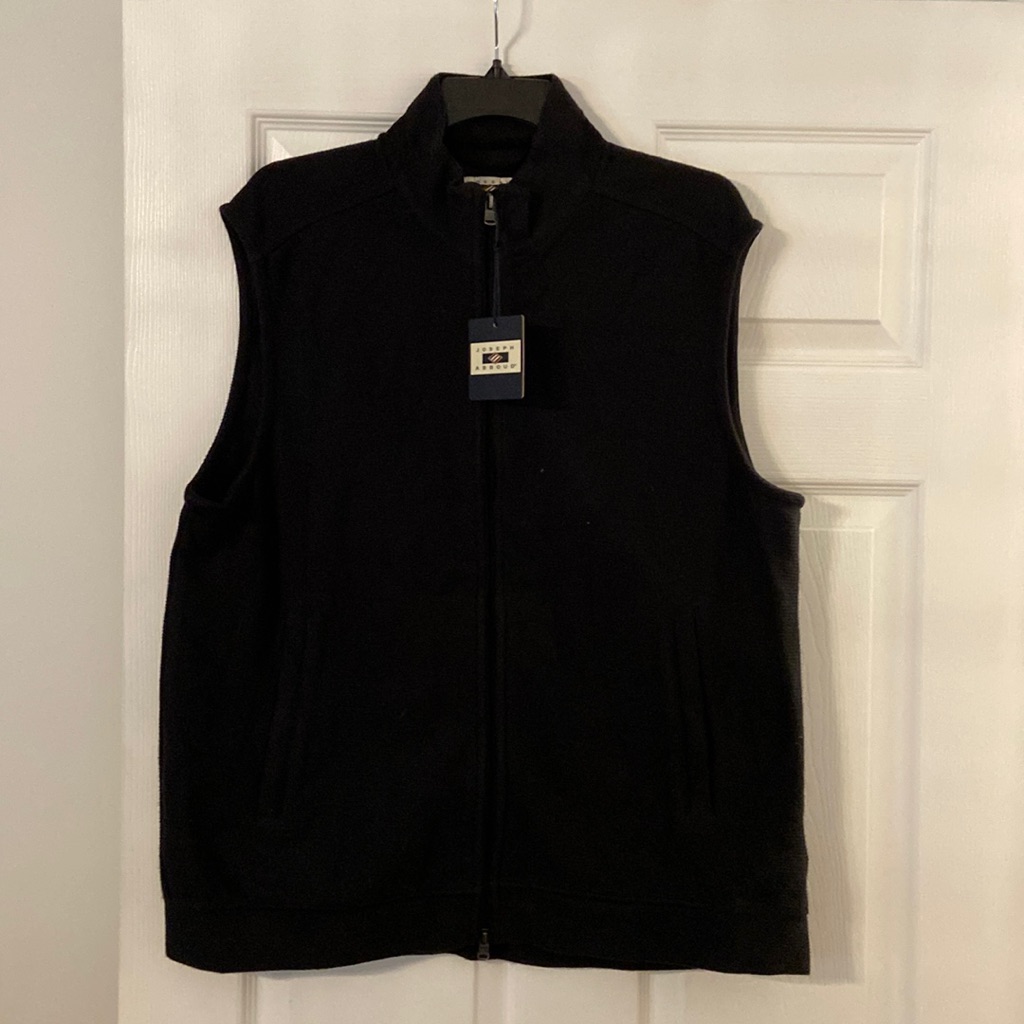 Joseph Abboud Mans Vest Size Xl Brand New With Tags Color Black
